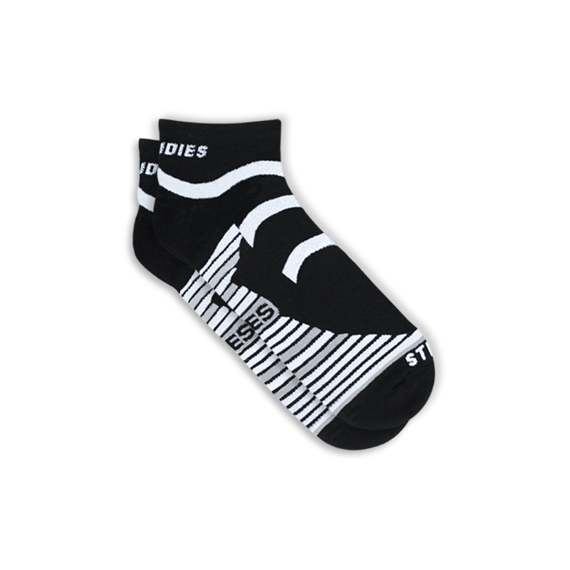 Blue Grey Performance Running Sock