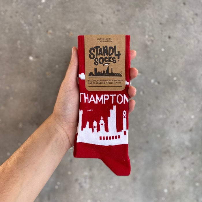 Southampton Red Skyline Sock