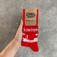 Stoke-on-Trent Red Skyline Sock