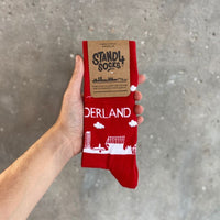 Sunderland Red Skyline Sock