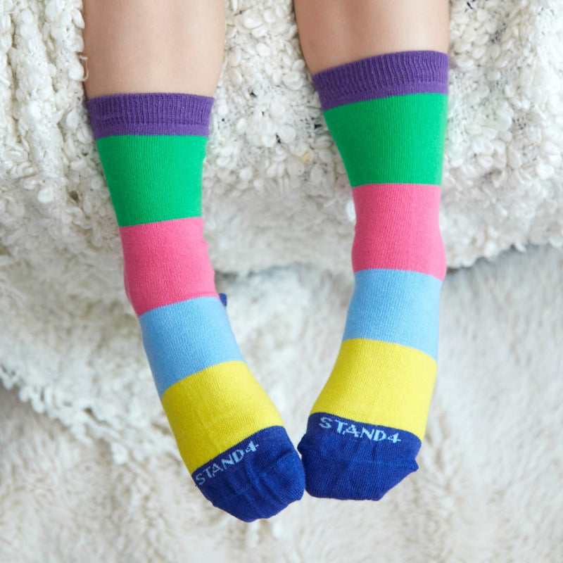 Kids Statement Stripe Sock 4-Pack